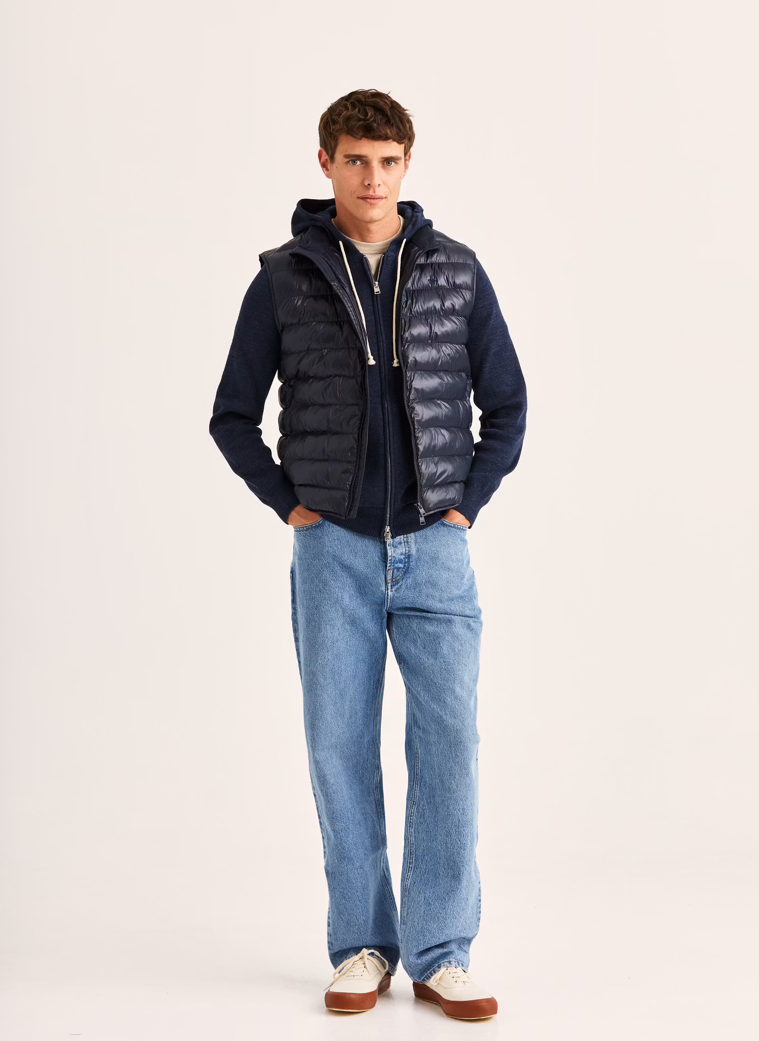 Morris - Norfolk Liner Vest (Navy)