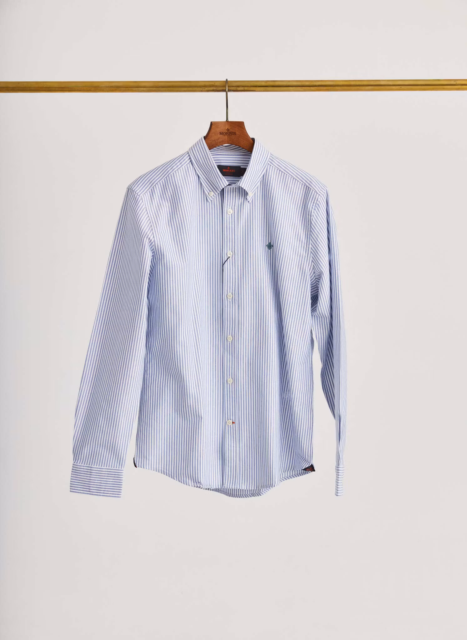 Morris - Douglas Oxford Stripe Shirt-Slim Fit (Blue)