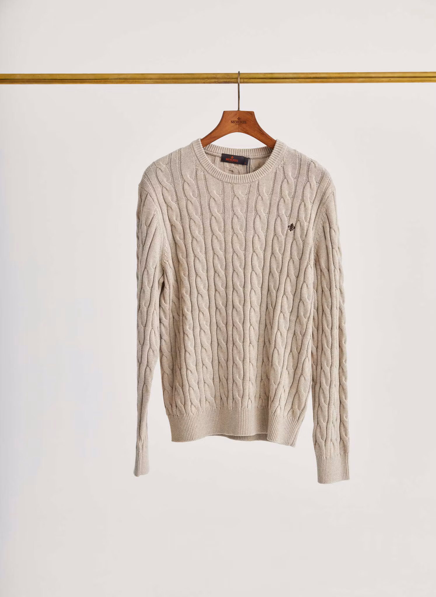 Morris - Ethan Cable Oneck (Khaki)