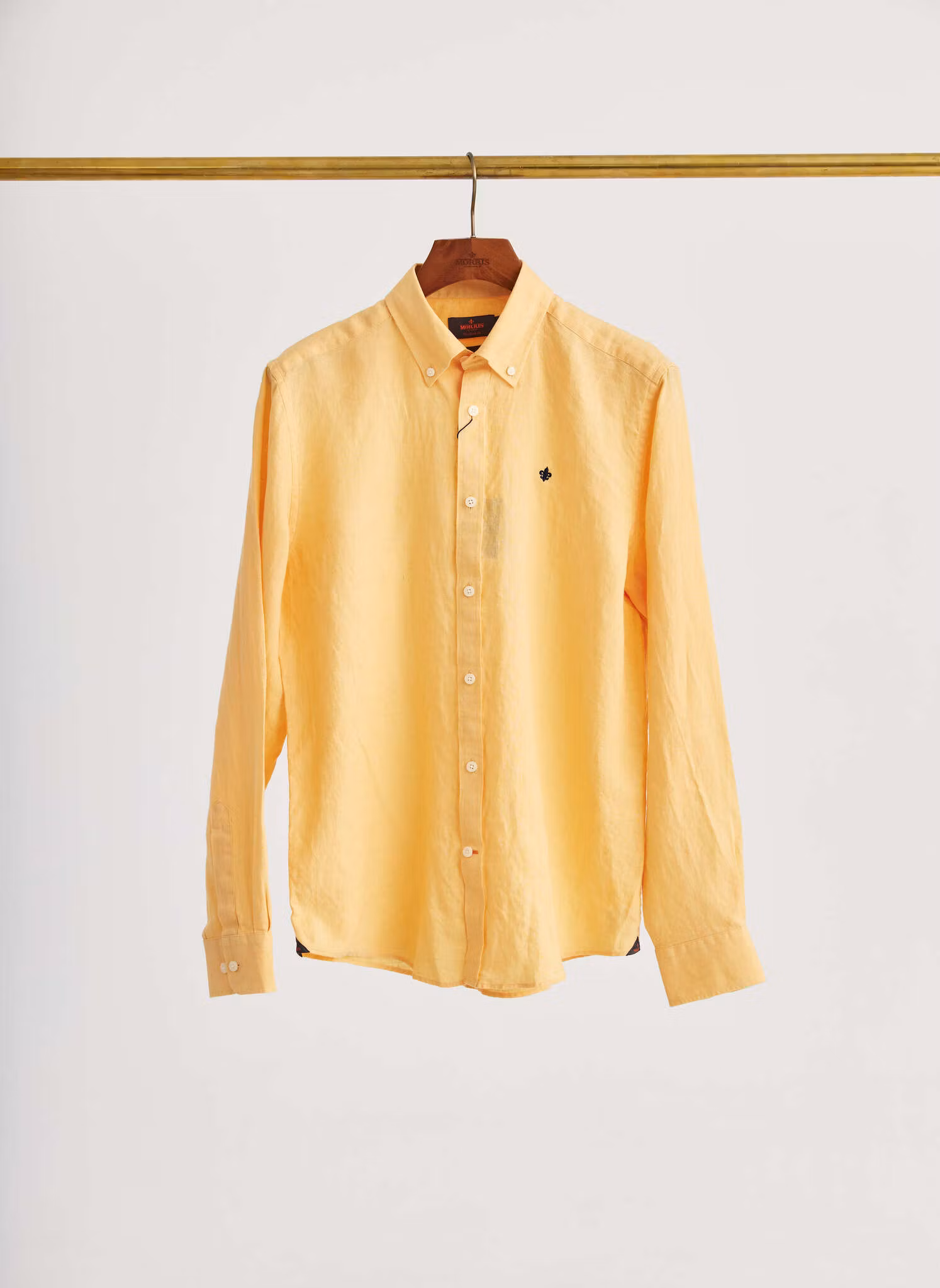 Morris - Douglas Linen Shirt-Classic Fit (Orange)