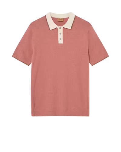 Mos Mosh Gallery - MMGFrancesco Polo SS Knit (Rosedawn)