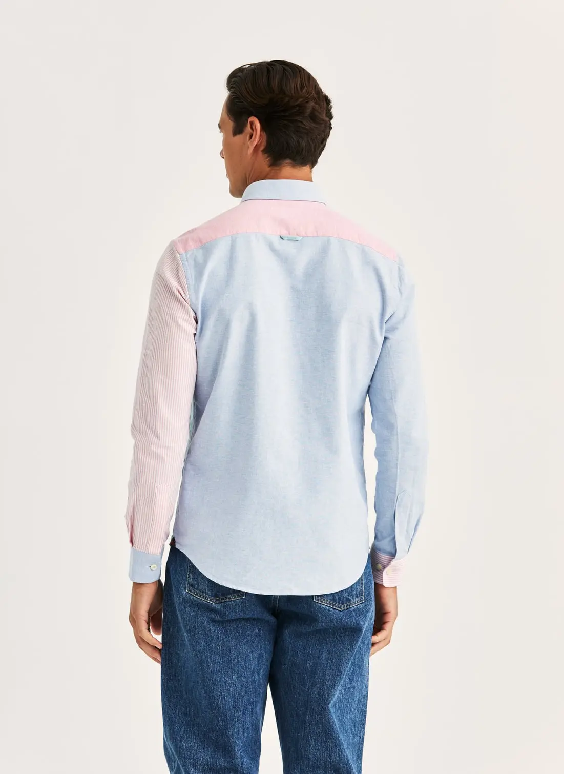 Morris - Oxford Mix Shirt-Classic Fit (Blue)