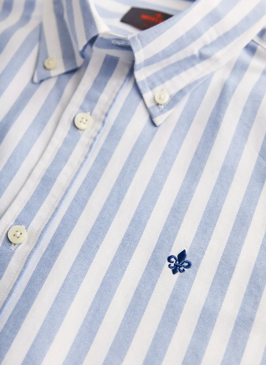 Morris - Douglas Oxford Stripe Shirt-Slim Fit (Light blue)