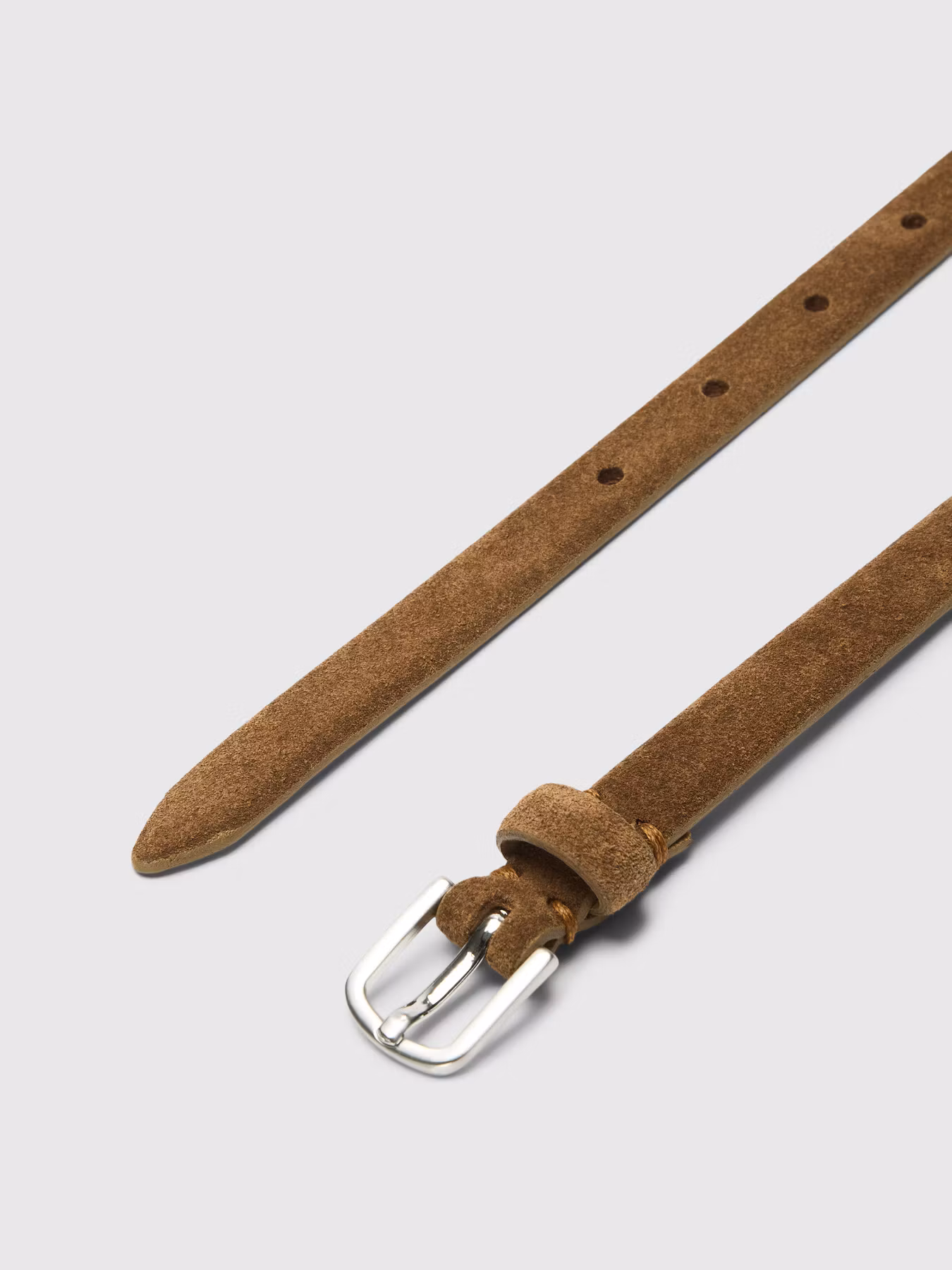 Selected Femme - SLWIONA SLIM SUEDE BELT (Brown)