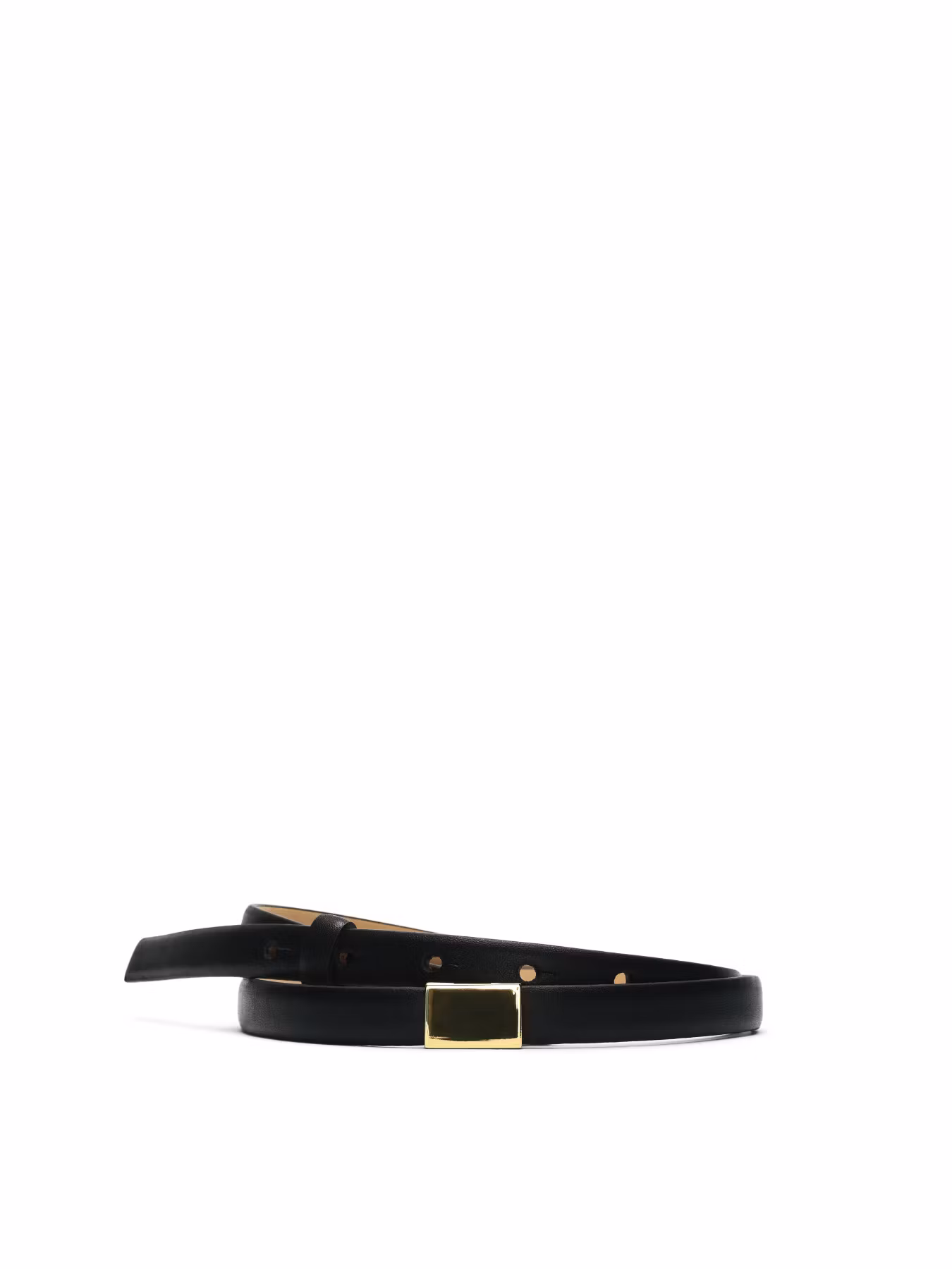 Selected Femme - SLFBABETH SLIM LEATHER BELT (Black)