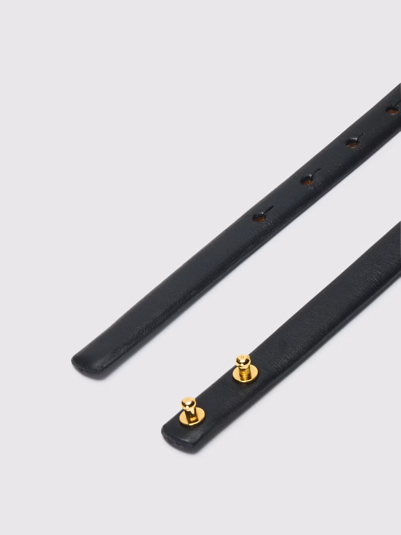 Selected Femme - SLFBABETH SLIM LEATHER BELT (Black)