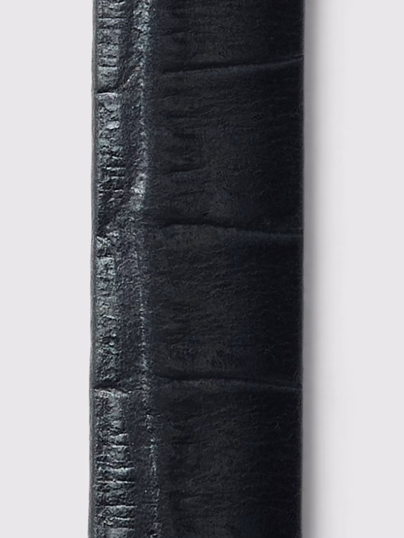 Selected Femme - SLFBABETH SLIM LEATHER BELT (Black CROCO)