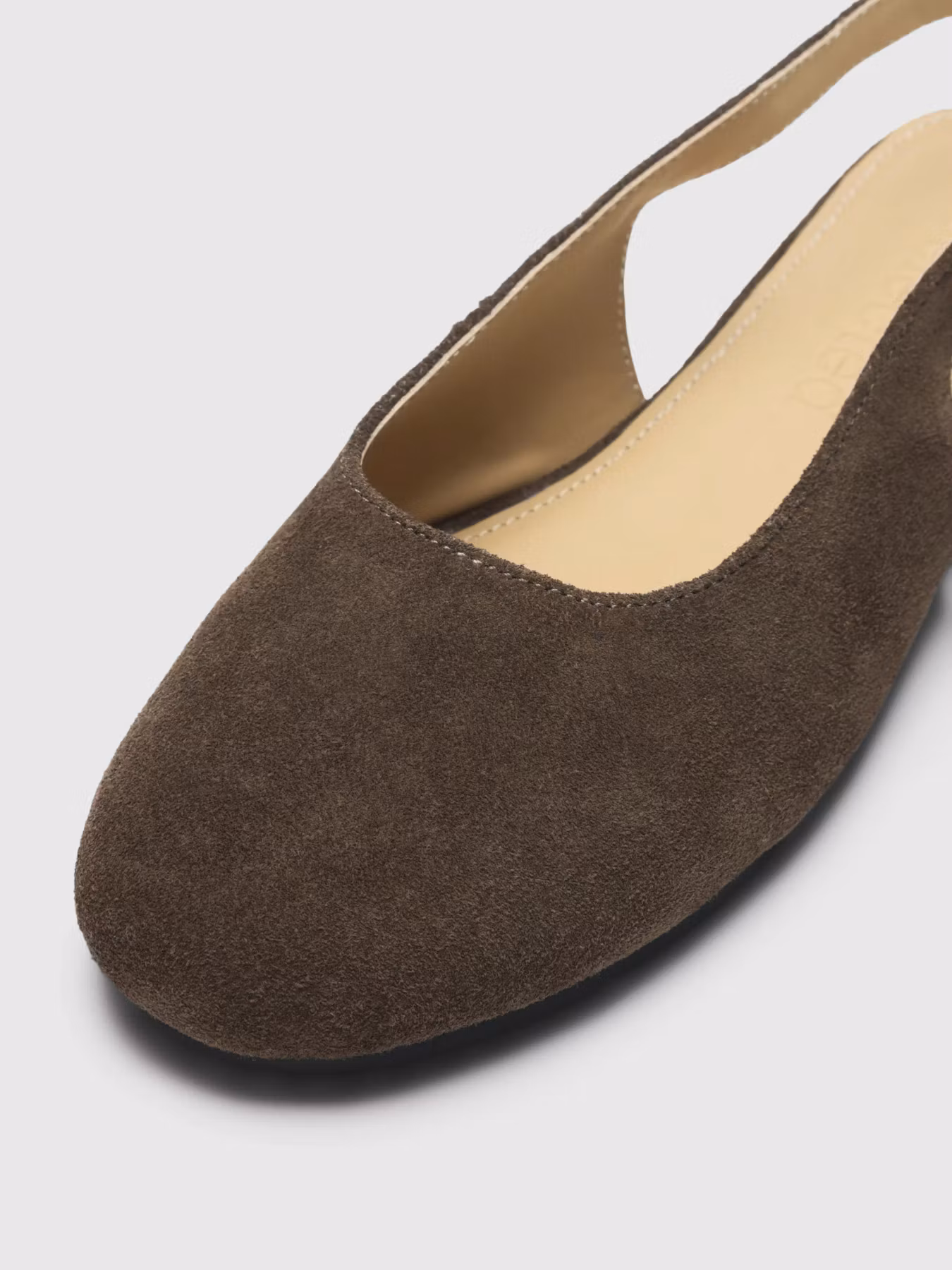 Selected Femme - SLFCHARLOTTE SUEDE BALLERINA (Brown)