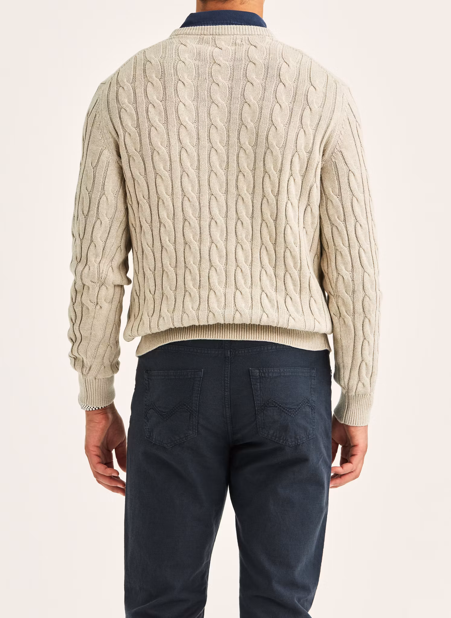 Morris - Ethan Cable Oneck (Khaki)