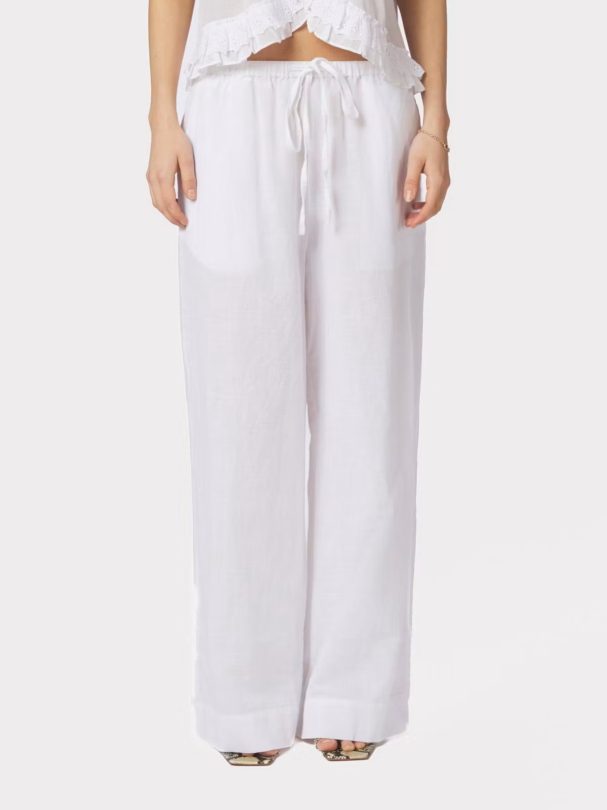 Neo Noir - Heifa Linen Pants (White)