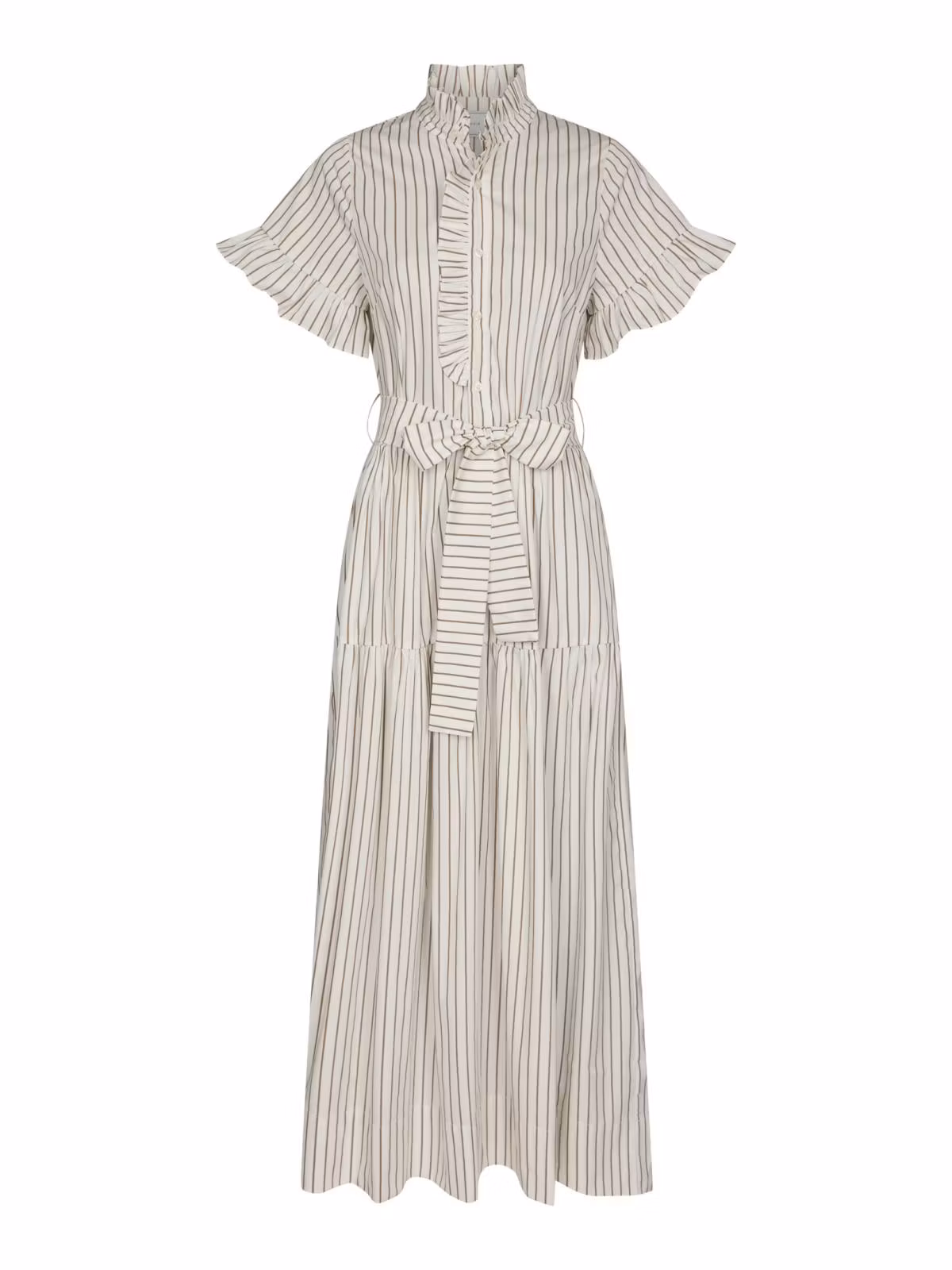 Neo Noir - Nellie Wide Stripe Dress (Ivory)