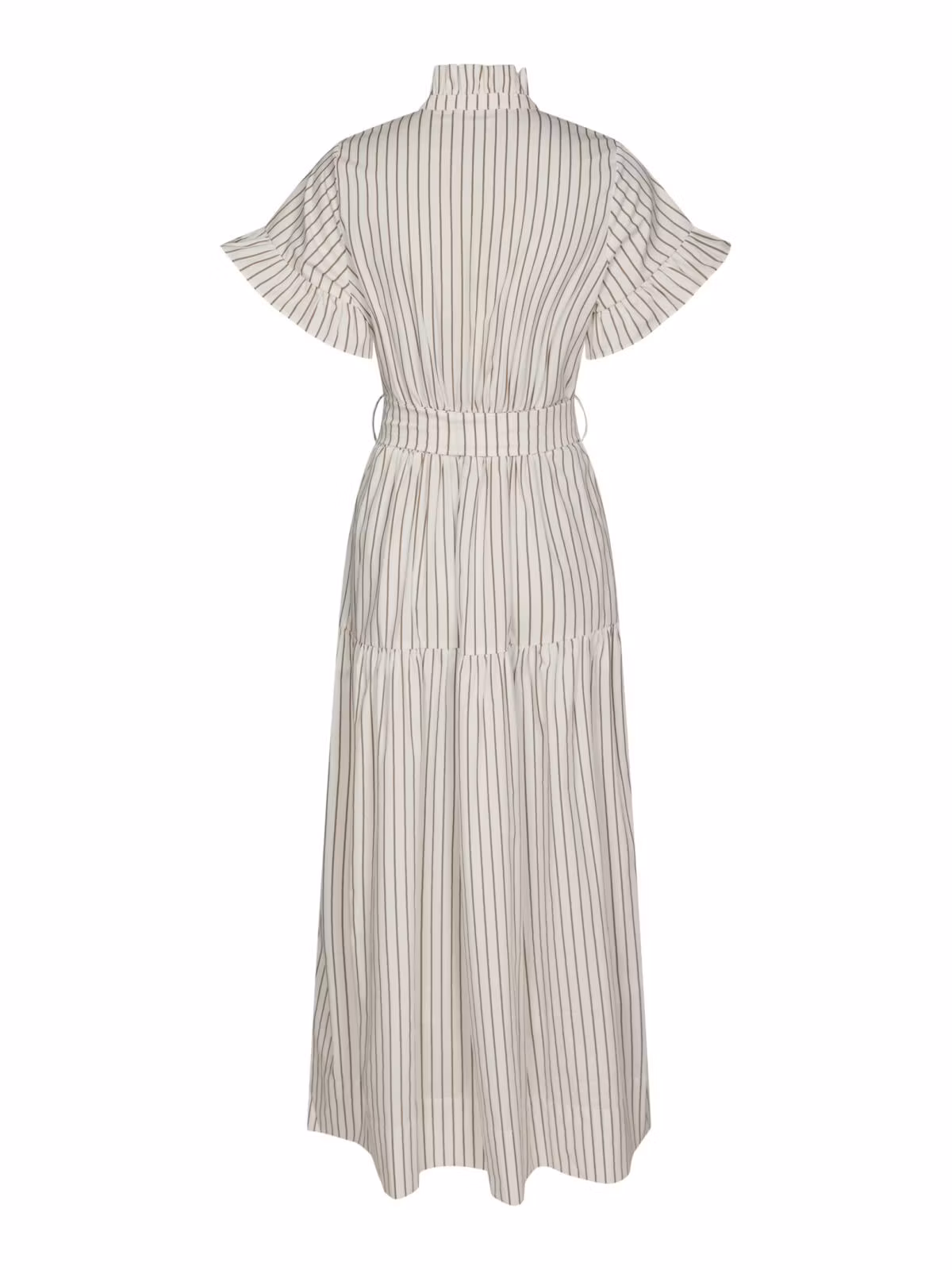 Neo Noir - Nellie Wide Stripe Dress (Ivory)