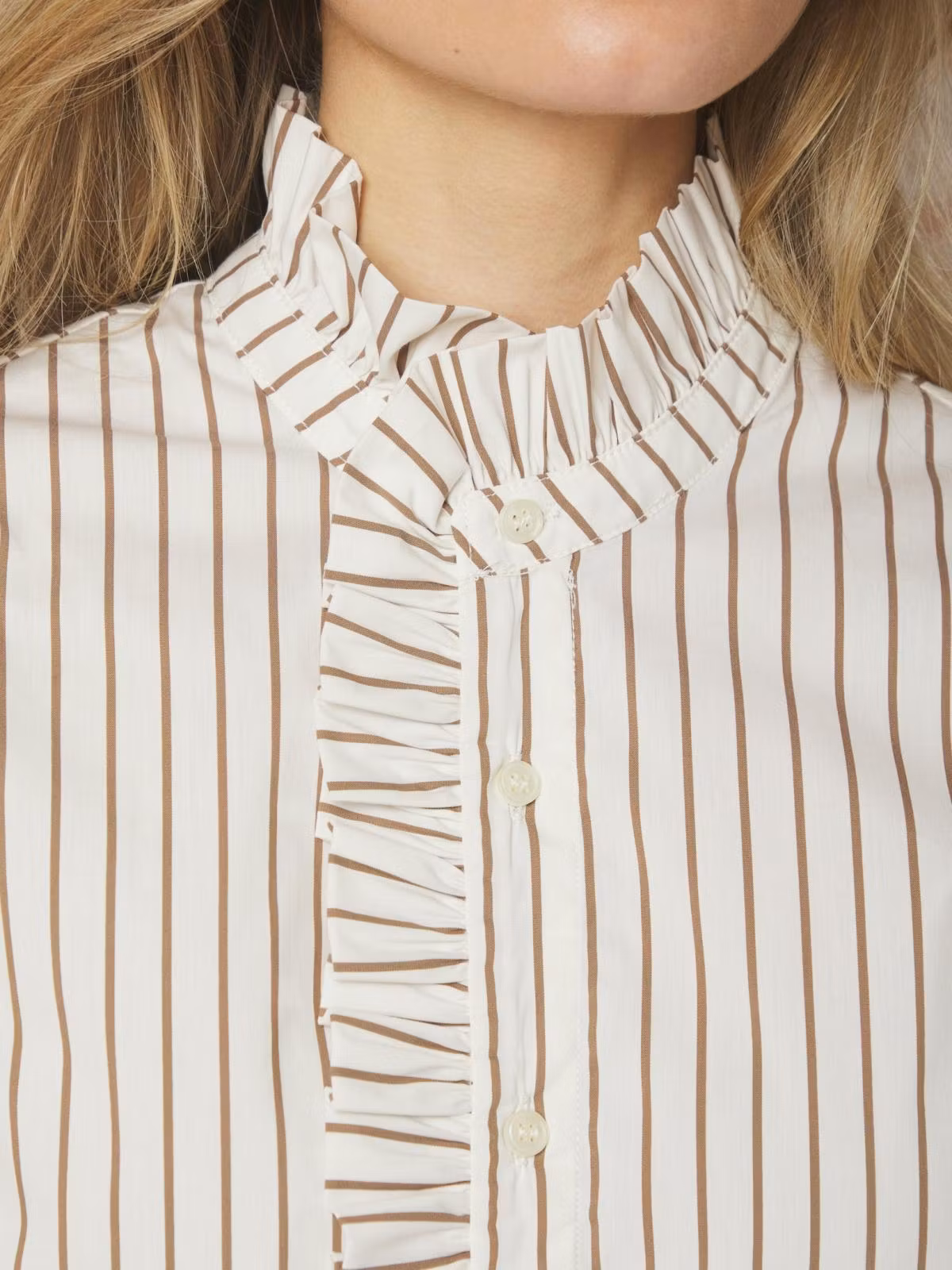 Neo Noir - Nellie Wide Stripe Dress (Ivory)
