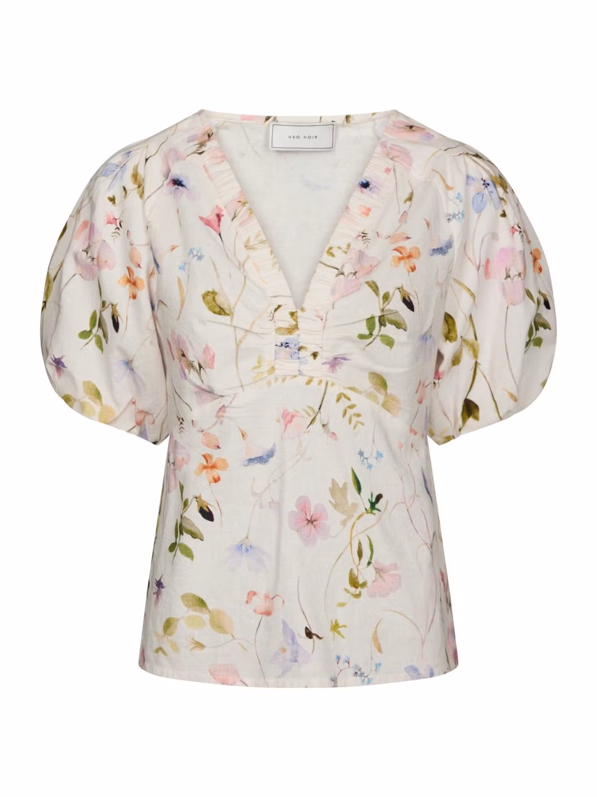 Neo Noir - Irina Flower Blouse (Off White)