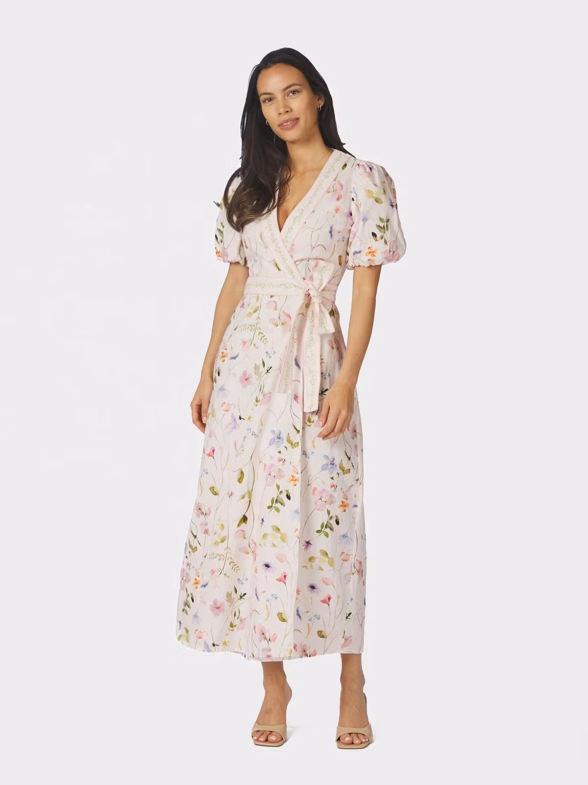 Neo Noir - Clarine Flower Dress (Off White)
