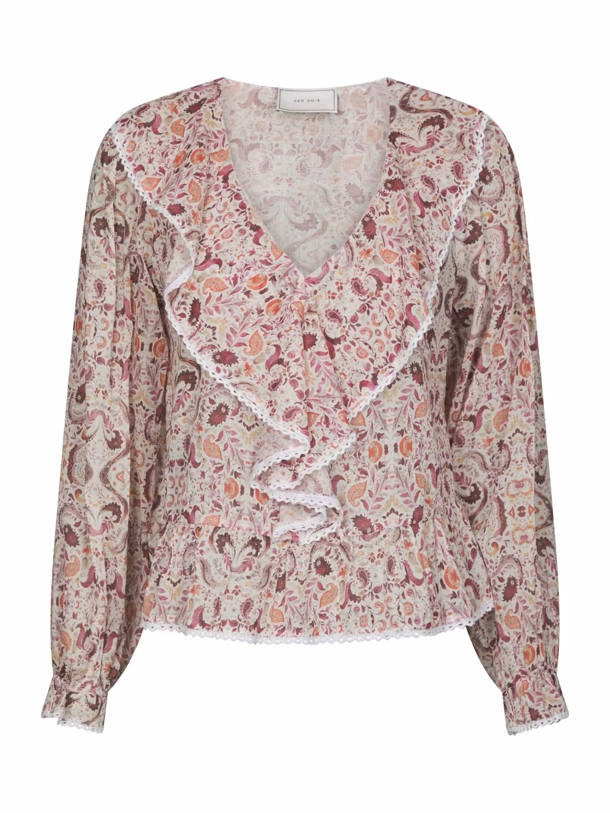 Neo Noir - Ajda Paisley Dance Blouse (Rose)