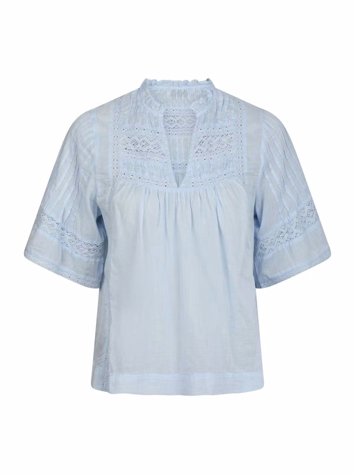 Neo Noir - Siama S Voile Blouse (Light Blue)