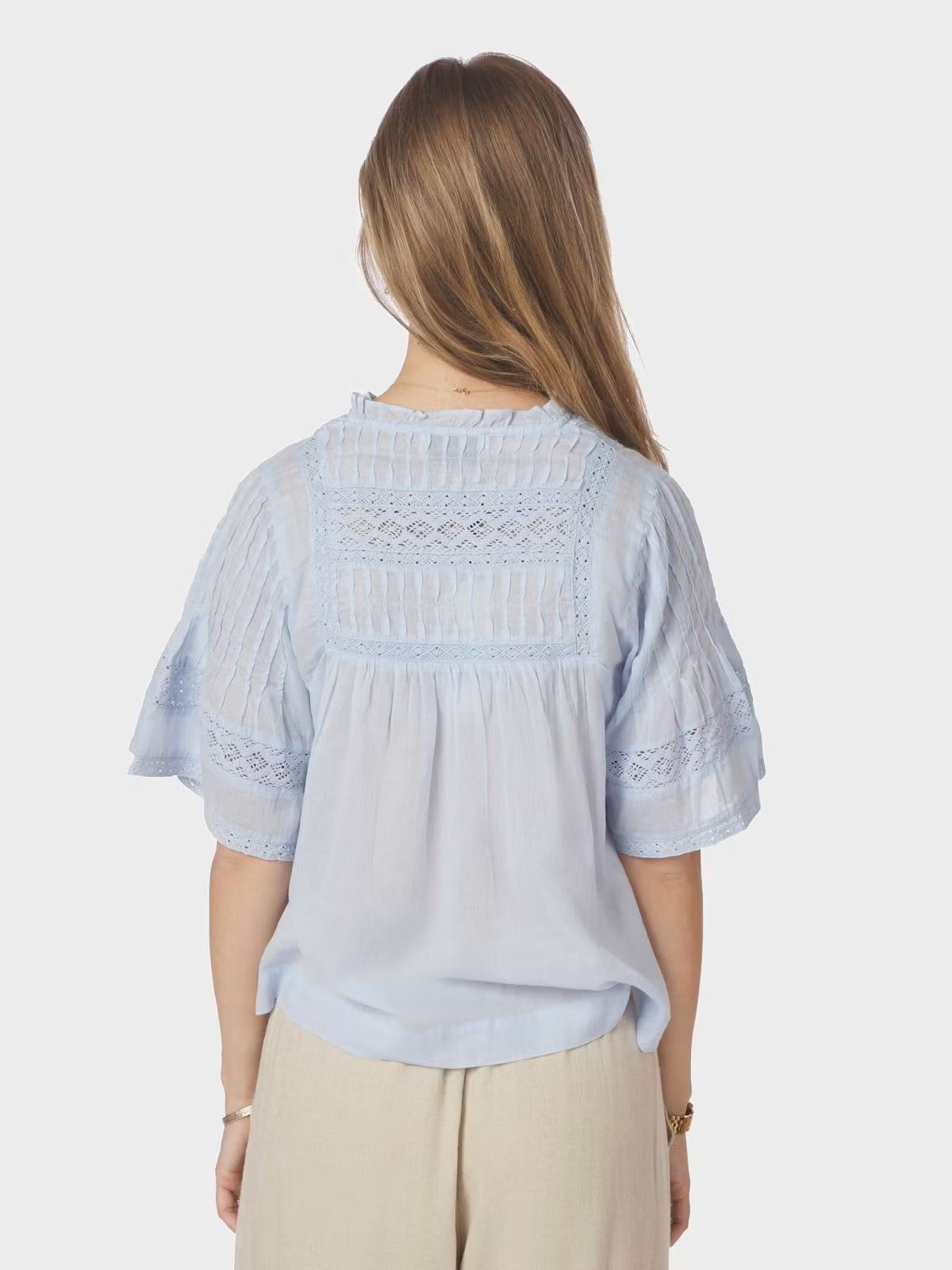 Neo Noir - Siama S Voile Blouse (Light Blue)