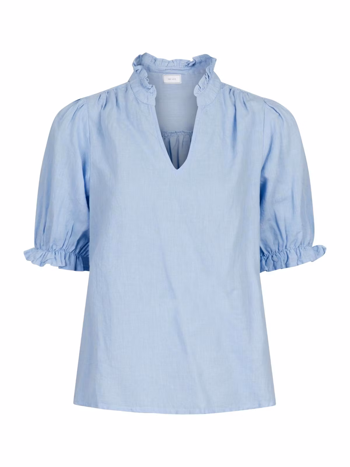 Neo Noir - Odesa Linen Blouse (Light Blue)