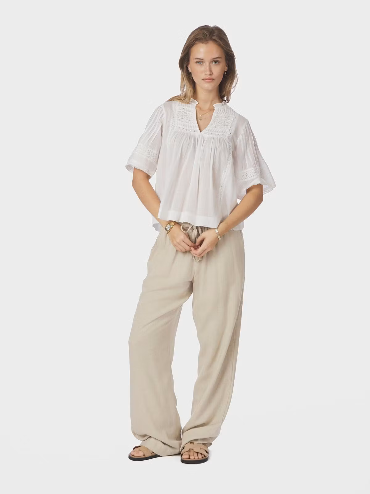 Neo Noir - Siama S Voile Blouse (White)