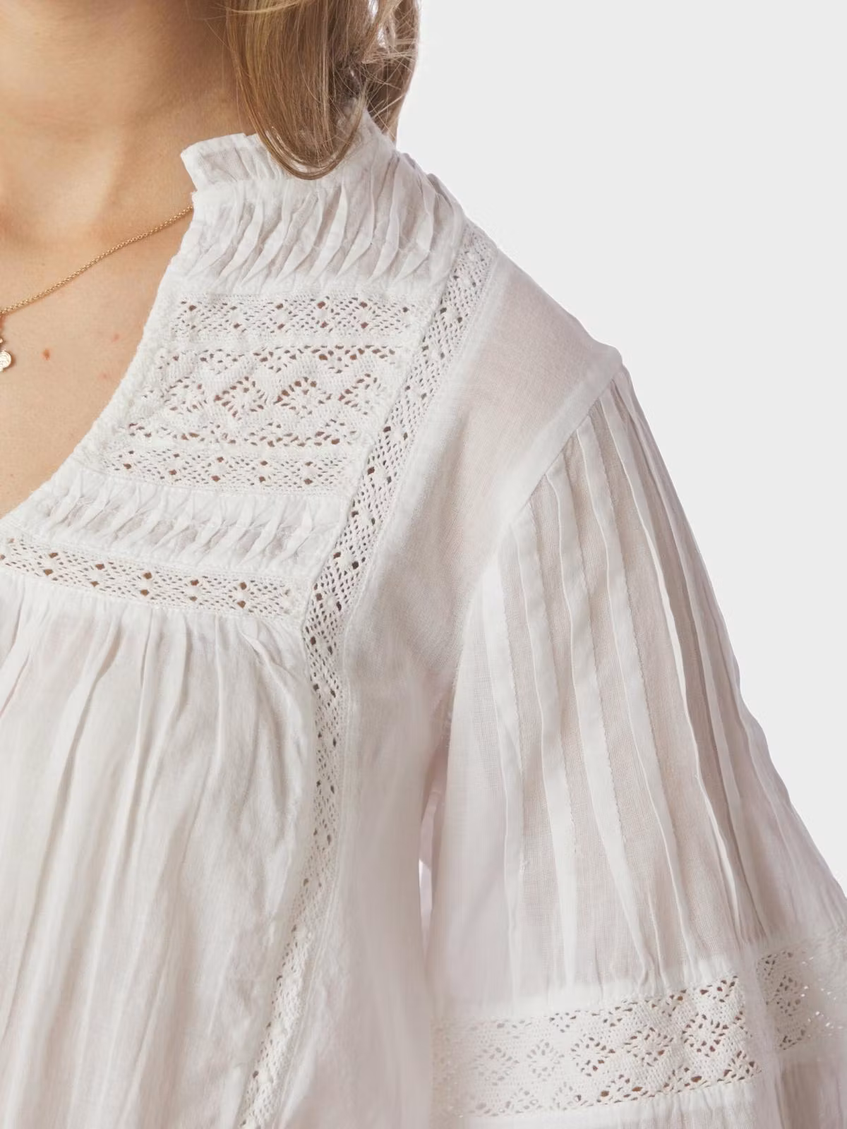Neo Noir - Siama S Voile Blouse (White)