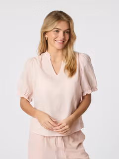 Neo Noir - Odesa Linen Blouse (Rose smoke)