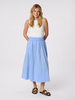 Neo Noir - Yara Poplin Skirt (Sky Blue)
