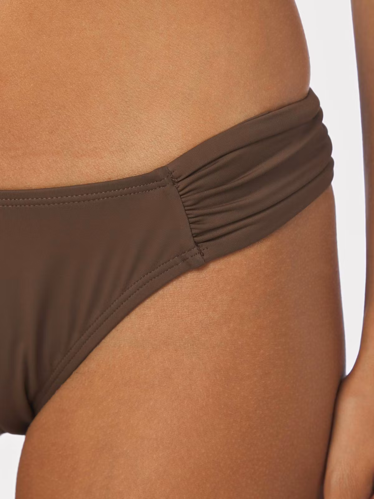 Neo Noir - Joelle Solid Bikini Brief (Dark brown)