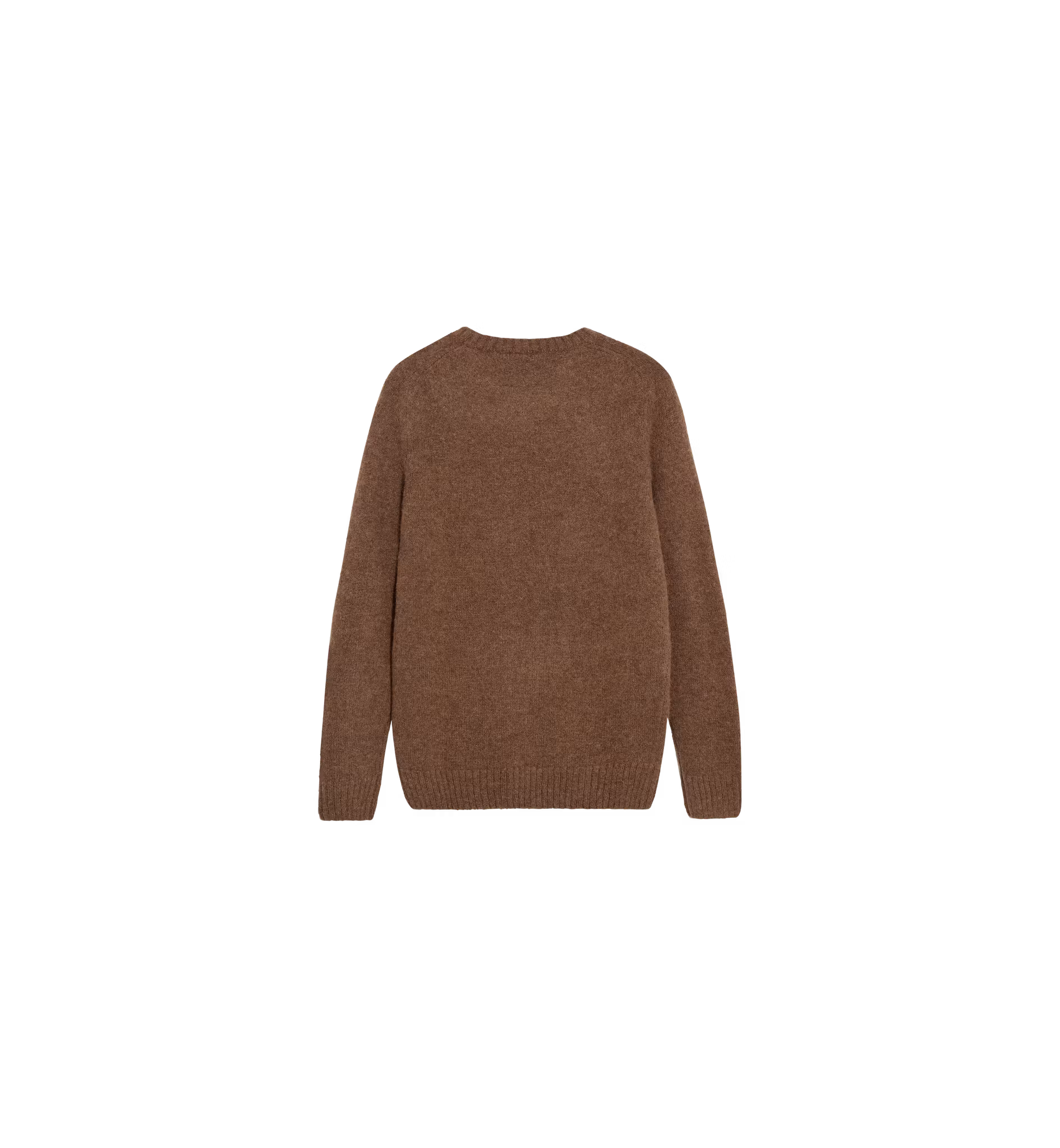 Mos Mosh Gallery MMGCarlos Crew Neck Knit i Chocolate Brown Melange, bild 4