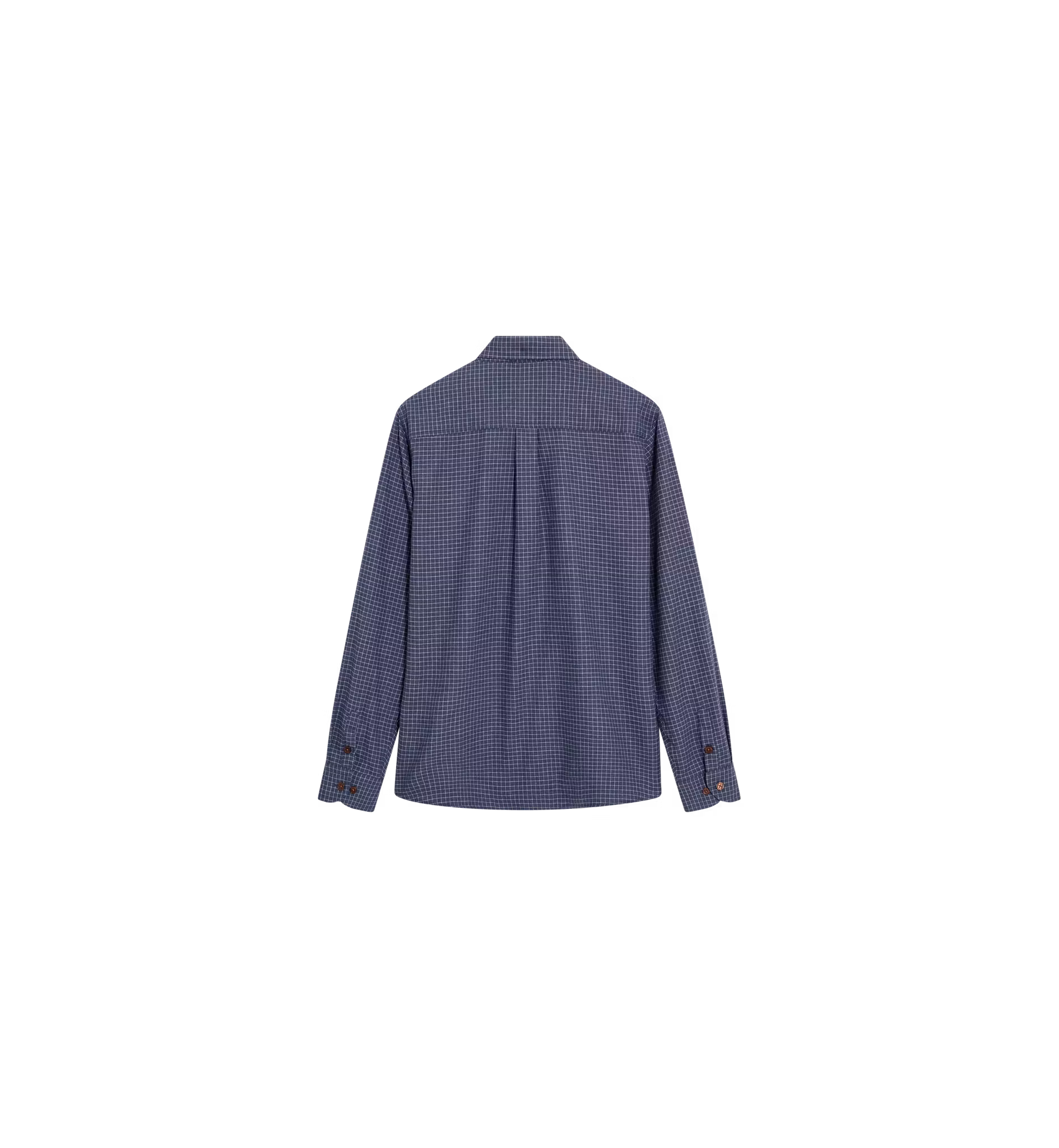 Mos Mosh Gallery MMGMarco Flannel Shirt i Navy Check, bild 4