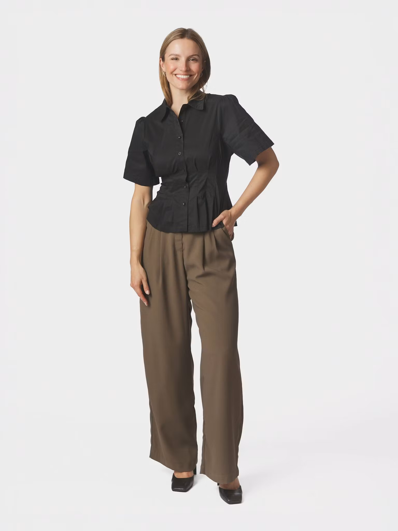 Neo Noir - Balara Poplin Shirt (Black)
