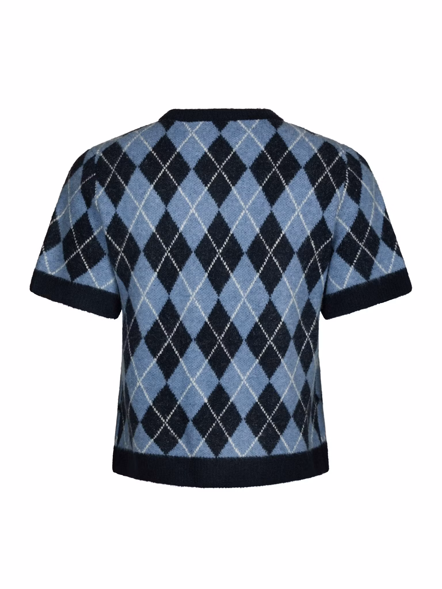Neo Noir - Allestar Check Knit Cardigan (Navy)