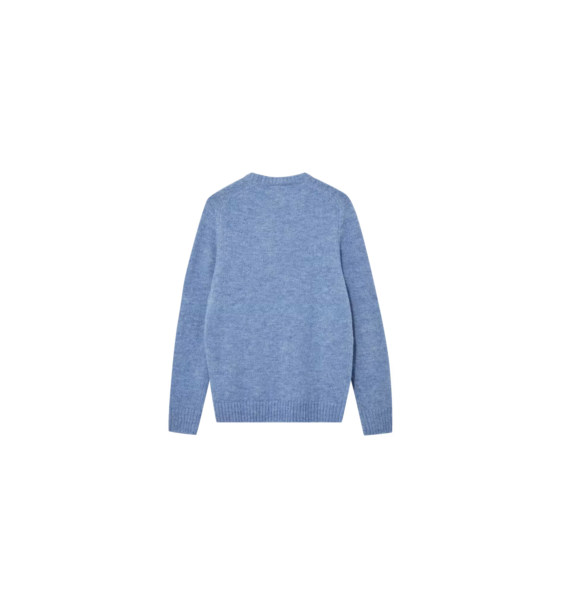 Mos Mosh Gallery MMGCarlos Crew Neck Knit i Light Blue Melange, bild 4