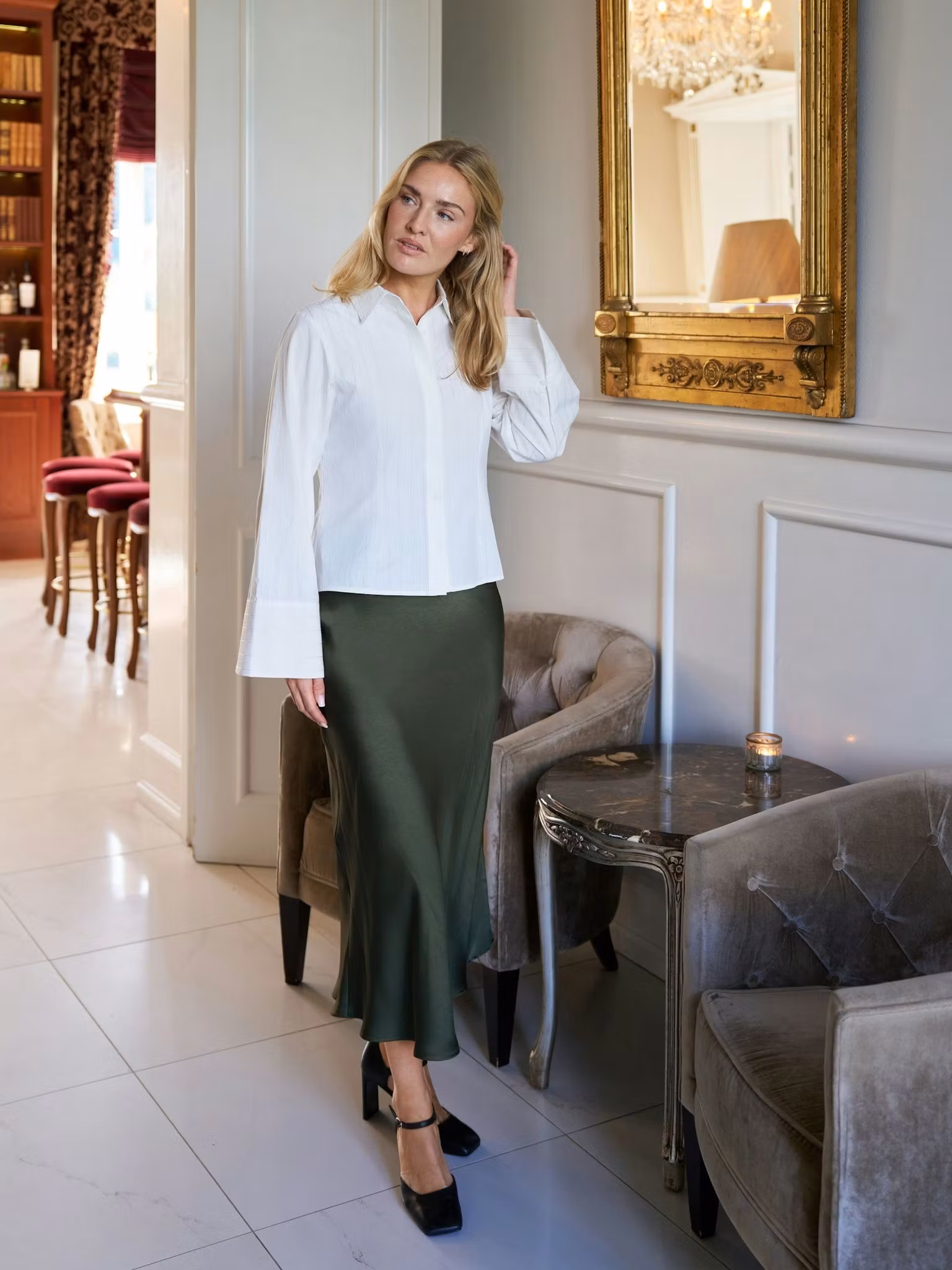 Neo Noir - Bovary Skirt (Deep Green)