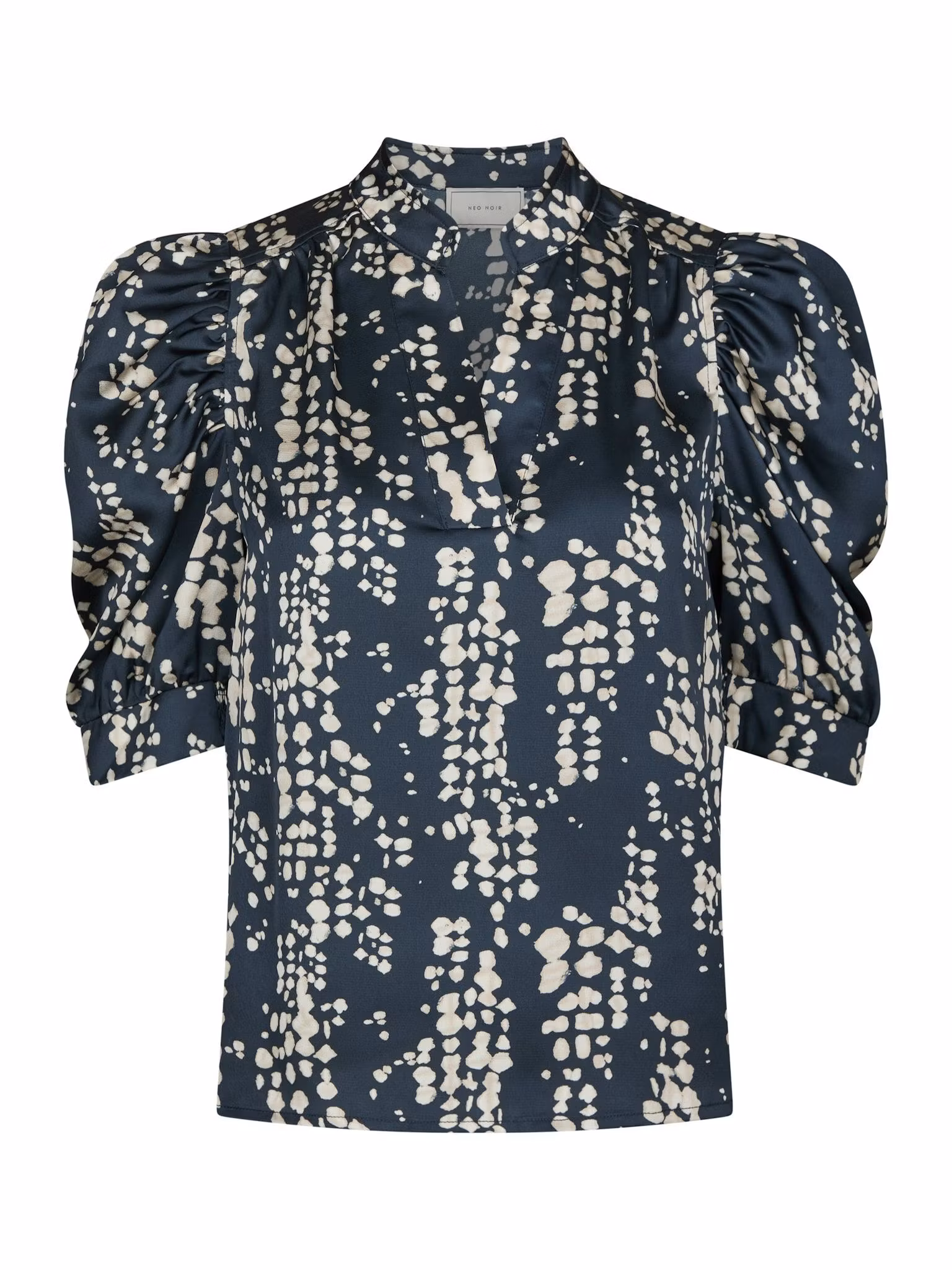 Neo Noir - Roella Scatter Print Blouse (Navy)