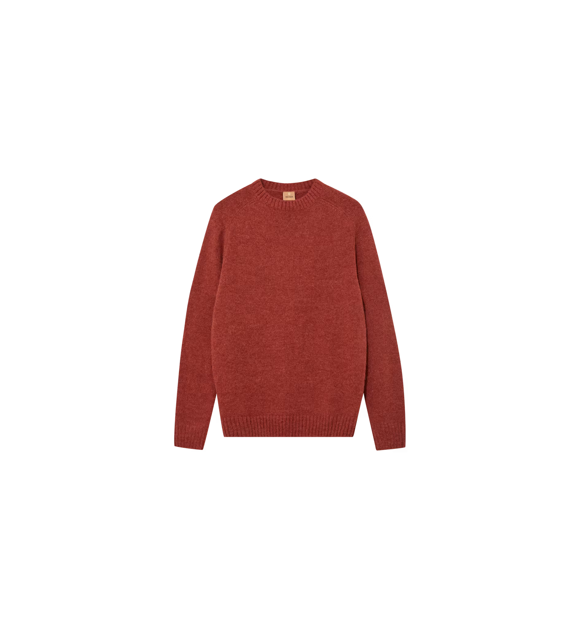 Mos Mosh Gallery MMGCarlos Crew Neck Knit i Burnt Russet, bild 3