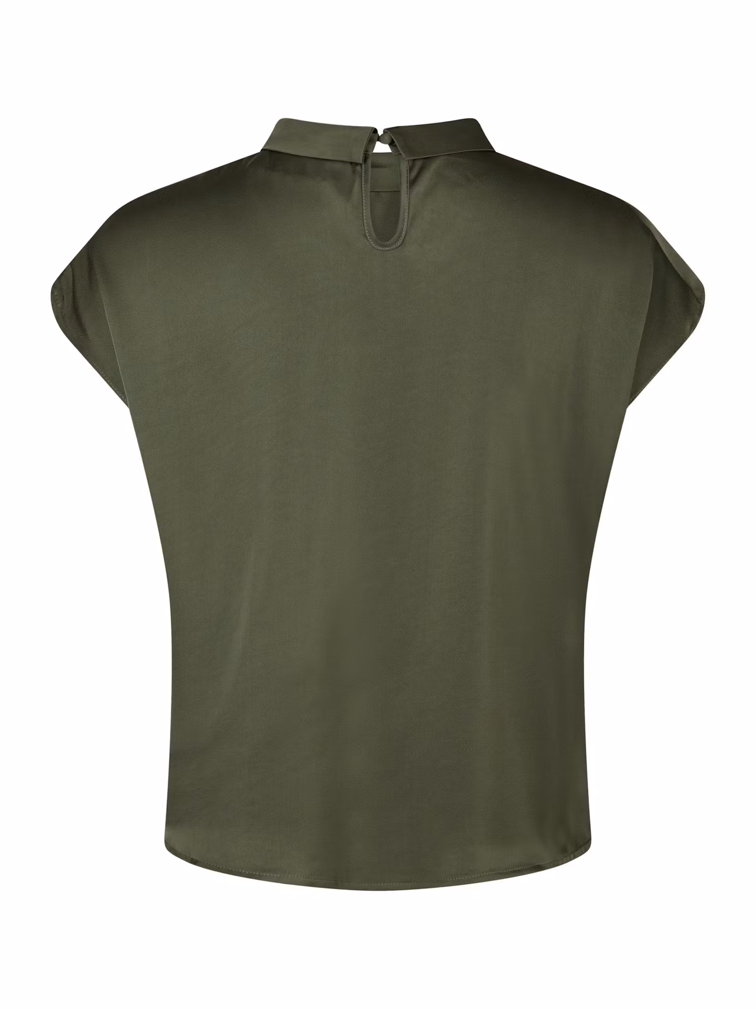 Neo Noir - Fleur Drapy Satin Blouse (Army)