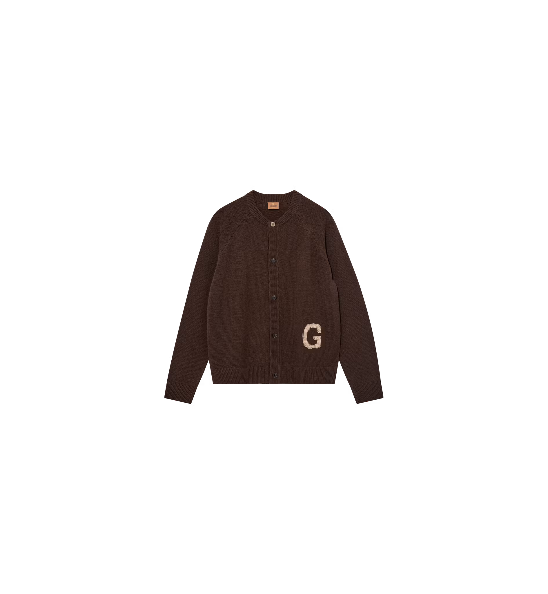 Mos Mosh Gallery MMGRice Bomber Cardigan Knit i Black Coffee, bild 2