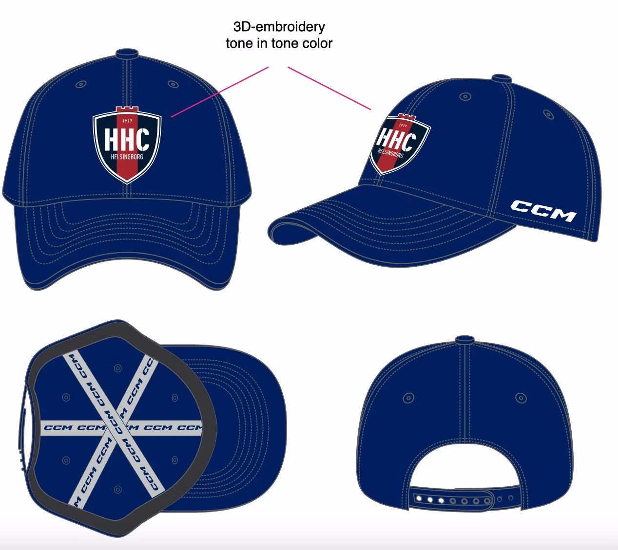 CCM Keps med HHC Logga