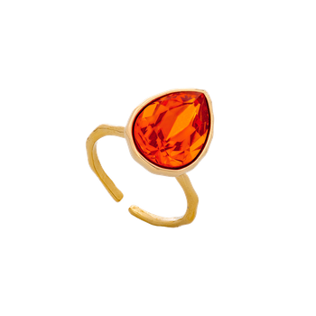 Lily and Rose - EVE RAINDROP RING – MALAWI (GOLD)