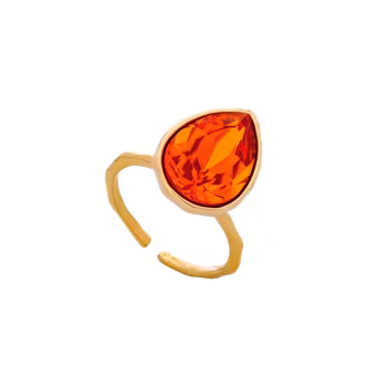 Lily and Rose - EVE RAINDROP RING – MALAWI (GOLD)