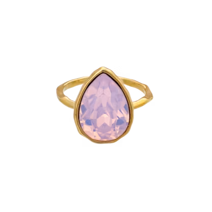 Lily and Rose - EVE RAINDROP RING – SUGAR PINK
