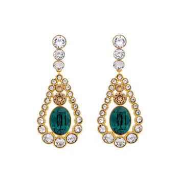 Lily and Rose - ELIZABETH EARRINGS – EMERALD