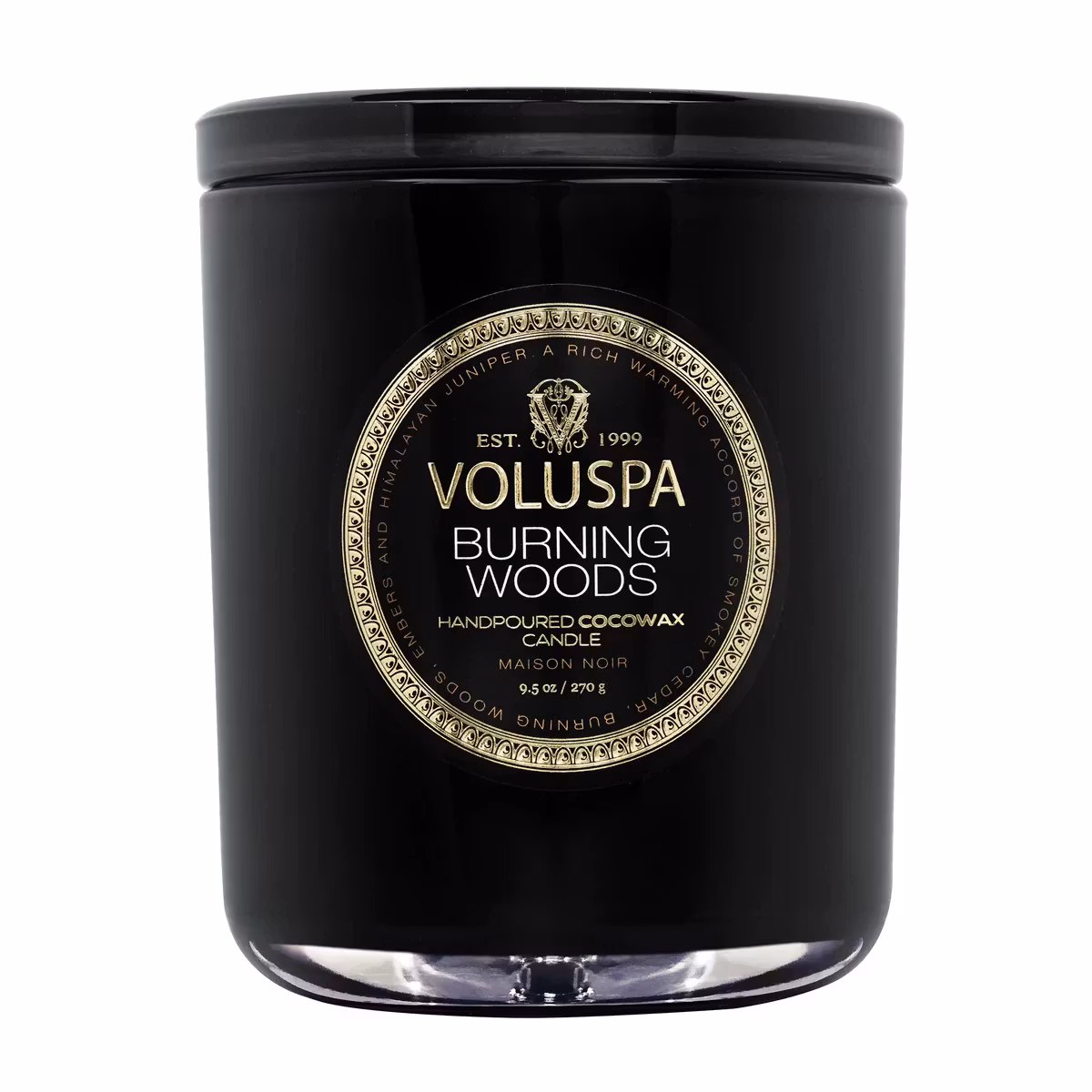 Voluspa - BURNING WOODS - Classic candle