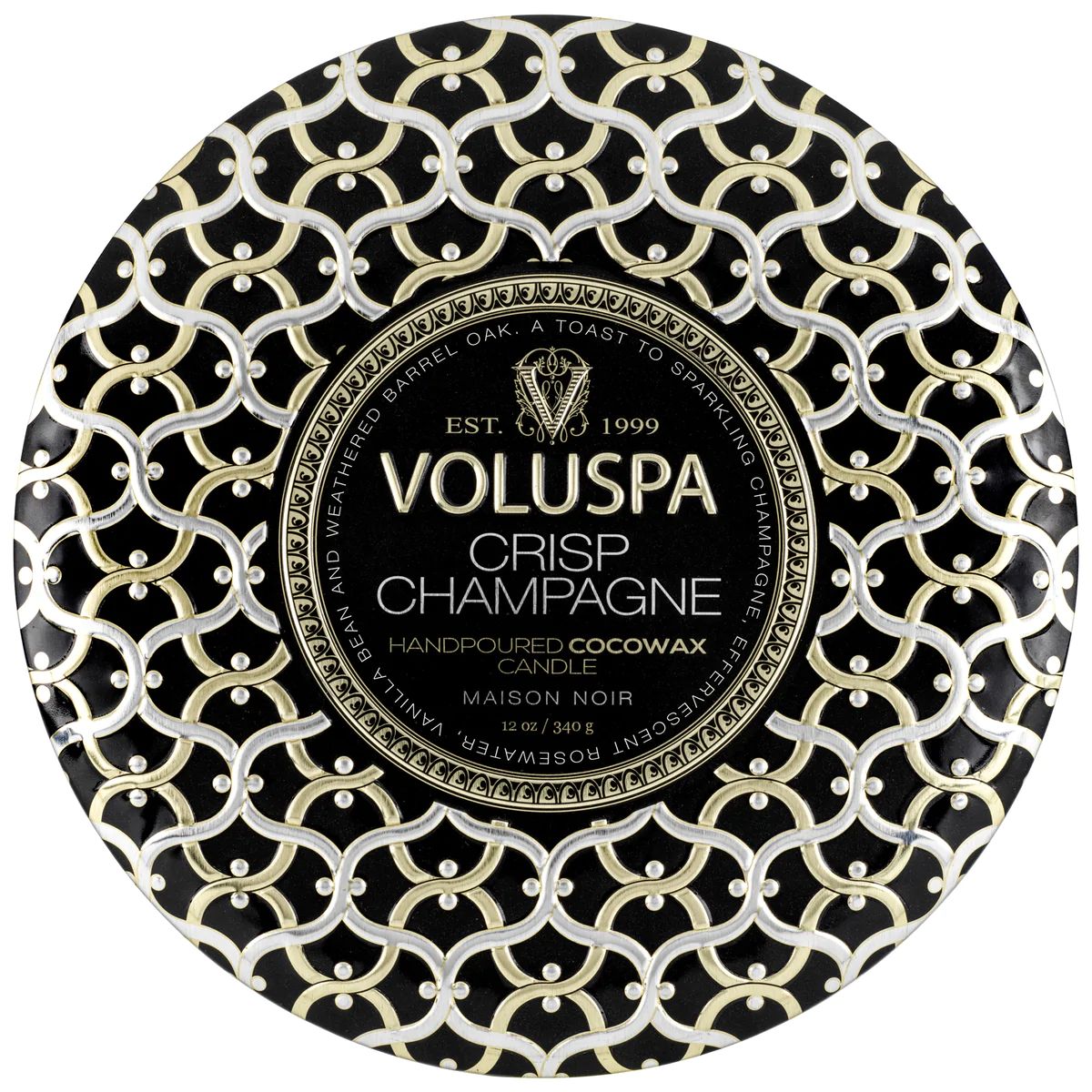 Voluspa - CRISP CHAMPAGNE - 3 WICK TIN CANDLE