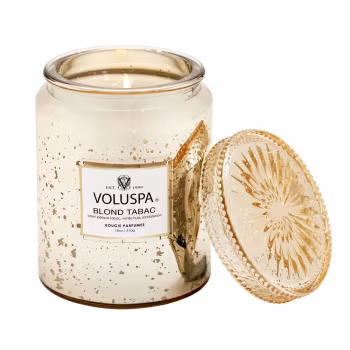 Voluspa - BLOND TABAC - LARGE JAR CANDLE