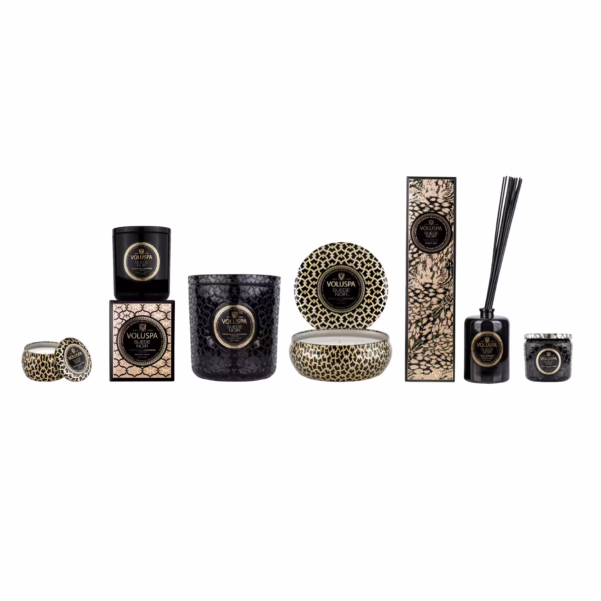 Voluspa - SUEDE NOIR - CLASSIC CANDLE