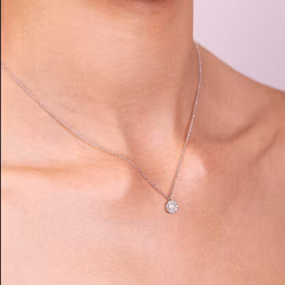 Lily and Rose - PETITE MISS SOFIA PEARL NECKLACE – CRYSTAL (SILVER)