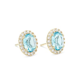 Lily and Rose - LUNA EARRINGS – AQUAMARINE