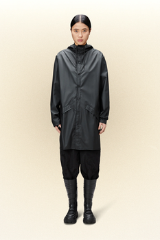Rains - Long Jacket - Black